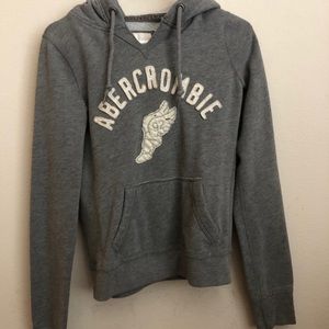 Abercrombie and fitch gray warm hoodie